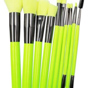 Kit de Brochas Neón Trendy | Set de maquillaje profesional y colorido